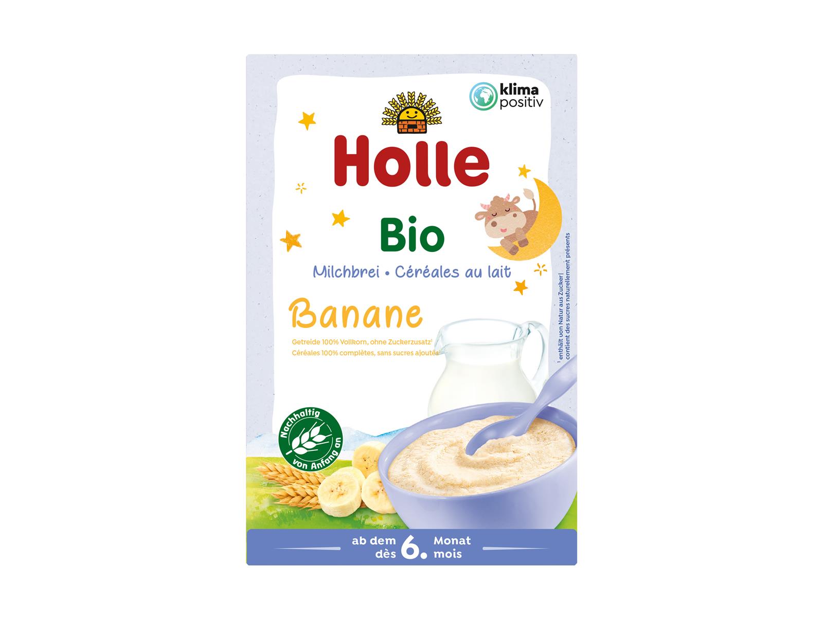 Holle baby food Bio Bananen-Milchbrei Guten Abend 250g