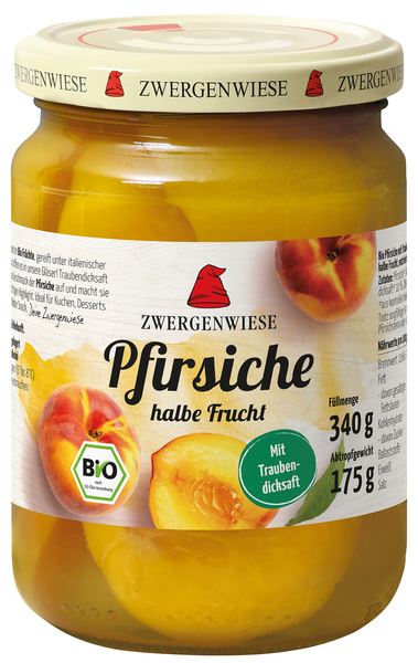 Zwergenwiese Pfirsiche halbe Frucht 340 g