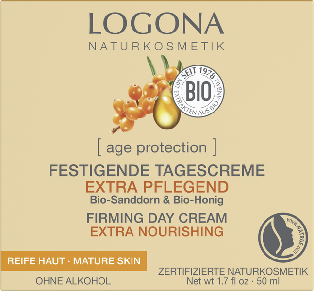 Logona Age Protection Pflegende Tagescreme Sanddorn & Honig 50 ml