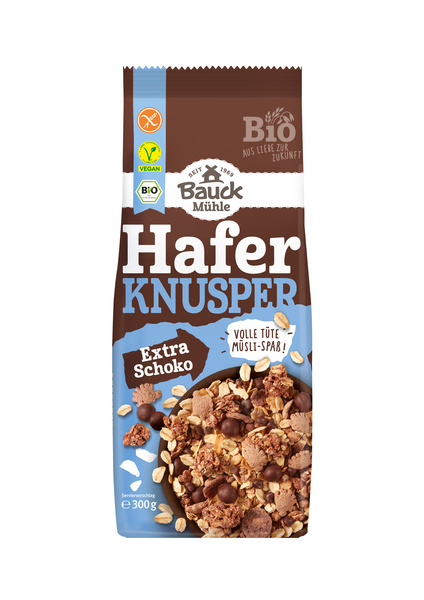 Bauck Mühle Hafer Knusper Müsli Schoko glutenfrei 300 g